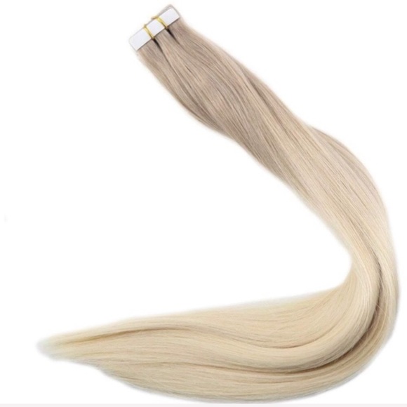✨ 3 18” #18/60 Blonde BALAYAGE HUMAN HAIR TAPEINS